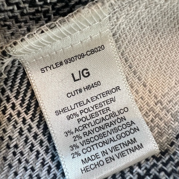 HAVE Los Angeles Checkered Open Front Longline Checkered Blazer Jacket Large - Picture 13 of 15